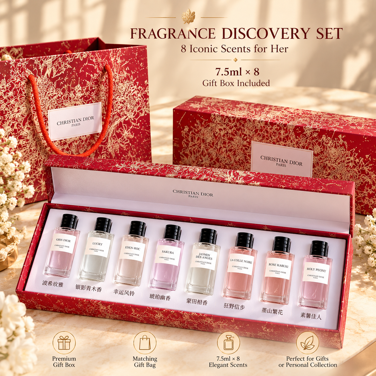 Women's Fragrance Discovery Set · 8 × 7.5ml