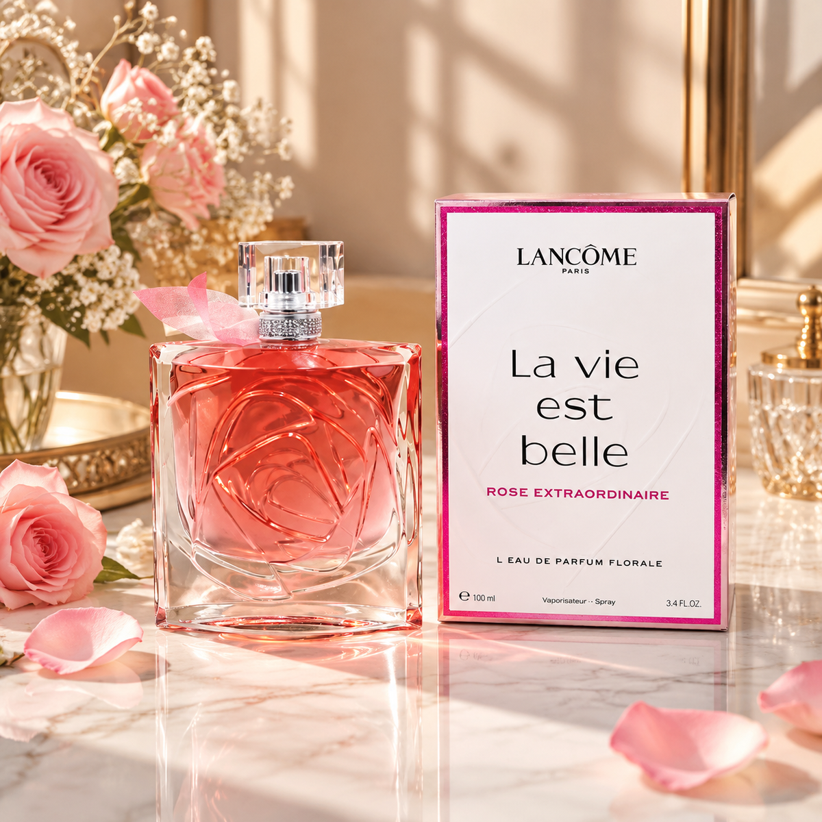 Rose Floral Eau de Parfum – Elegant Romantic Scent 100ml