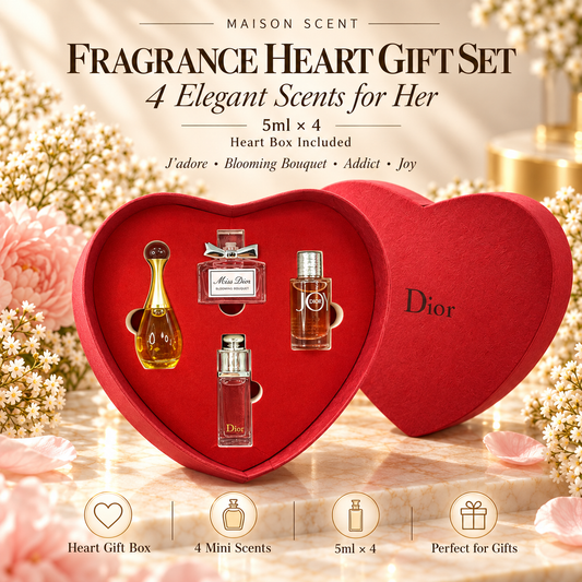 Women's Floral Heart Gift Set · 4 × 5ml